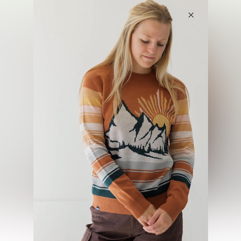Kavu Hillrose nature crewneck sweater XL - Picture 2 of 11